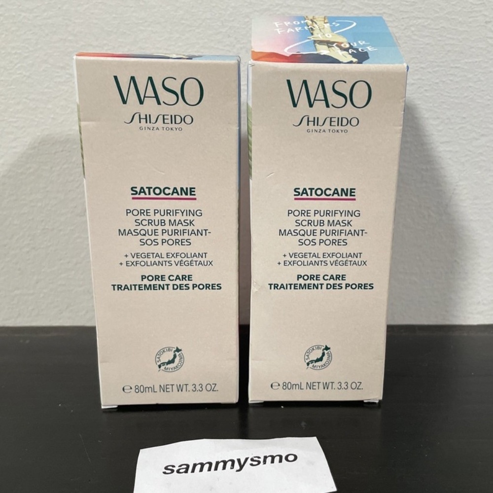 Shiseido WASO SATOCANE Pore Purifying Scrub Mask (3.3oz) x2